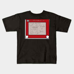 I HATE IT HERE, furbee etch a sketch Kids T-Shirt